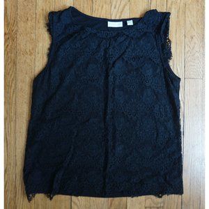 New York & Company black lace tank top size M